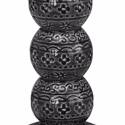 Orient Antik asphalt en ljusstake från Cult design höjd 14 cm i stengods