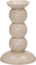 Orient Antik nougat en ljusstake från Cult design höjd 14 cm i stengods