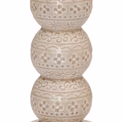 Orient Antik nougat en ljusstake från Cult design höjd 14 cm i stengods