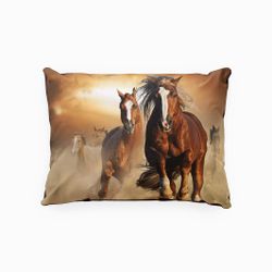 Wild Horses påslakanset i bomull i mått 140 x 200 cm Indusia design