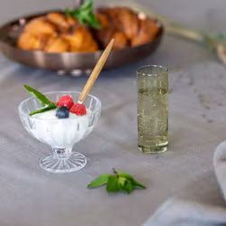 Vertico 6 st dessertskålar i slipat glas från Stiernholm D 9,5 H 7,5 cm