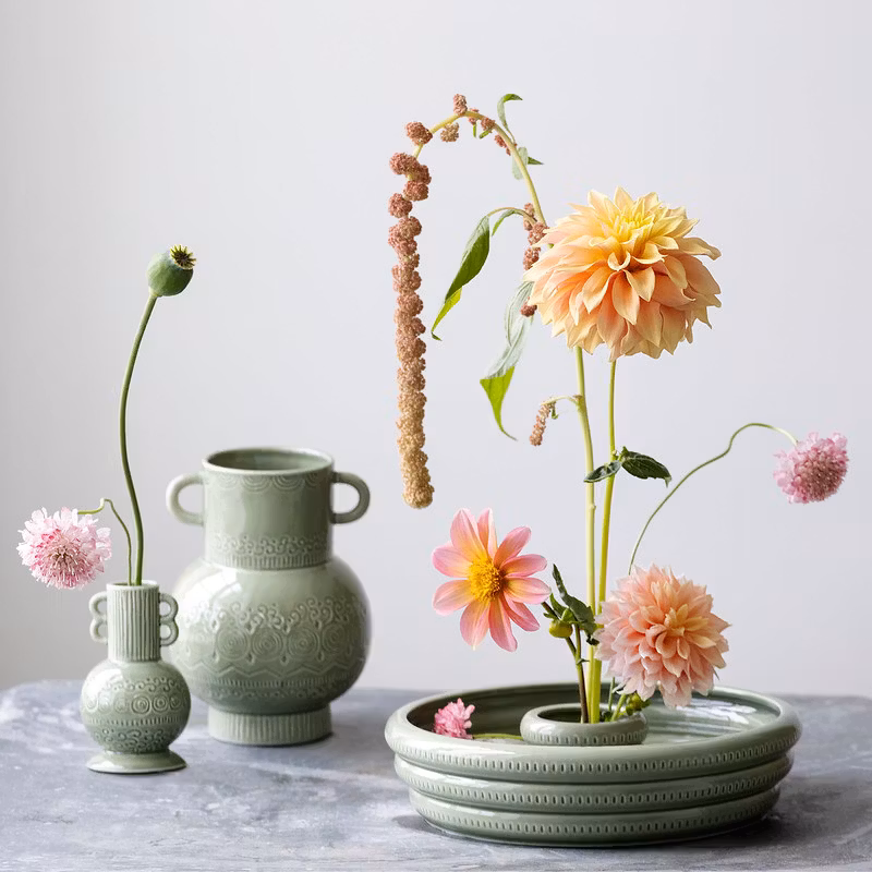 Cult design Floral art färg pesto