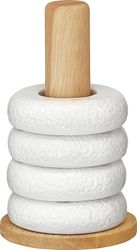 Cult design Orient äggkopp 4-pack med ställ i vitt