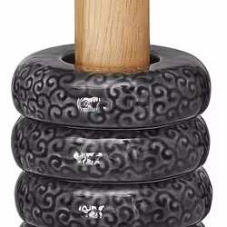 Cult design Orient äggkopp 4-pack med ställ i färgen asfalt