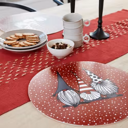 Löpare Nils kort en röd löpare med snygga jutesömmar längd 35 x 110 cm från Noble house