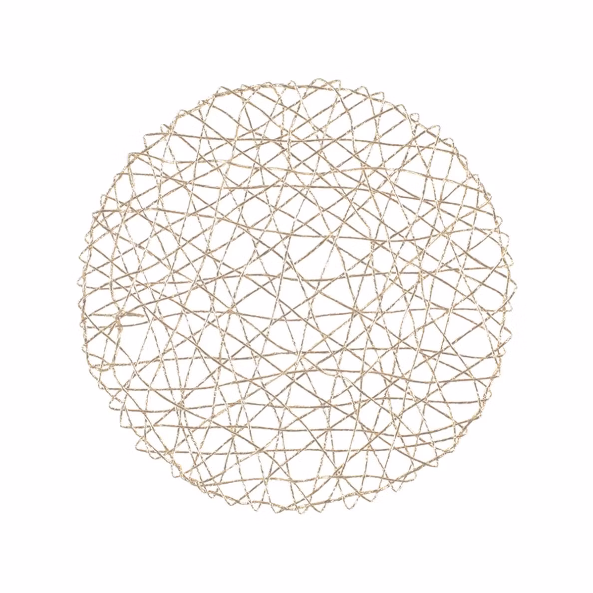 Nest en guldfärgad rund tablett från Noble house diameter 38 cm