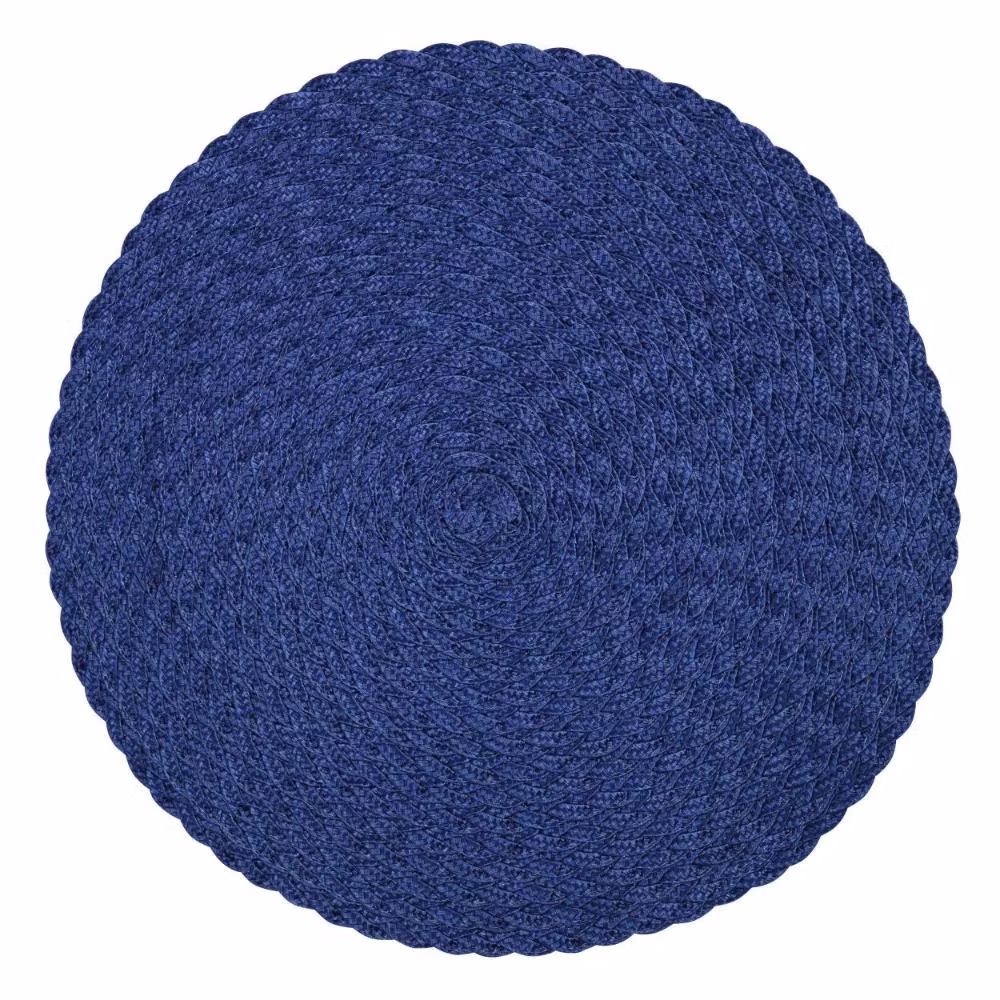 Noble house Tellus en marinblå bordstablett i diameter 38 cm