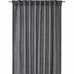 Svanefors Ingrid 2 pack mörkgrå multibandslängder i halvlinne mått 2 x 140 x 280 cm