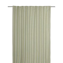 Svanefors Astrid ett grönt gardinset med blå ränder och multiband 2 x 140 x 250 cm