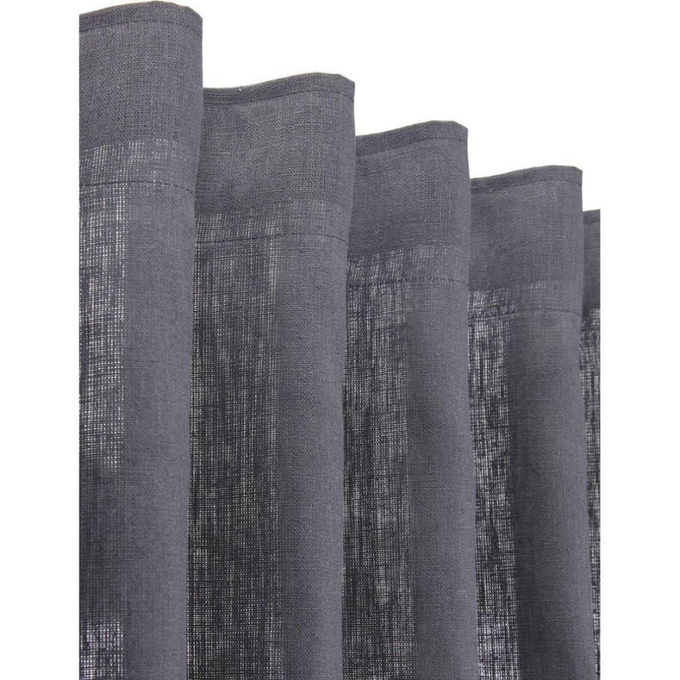 Svanefors Tuva en mörkgrå multibandslängd i 100% linne mått 1 x 140 x 280 cm