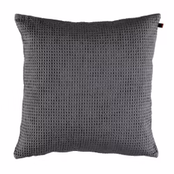Noble house Waffle mörkgrått kuddfodral bomull mått 45 x 45 cm