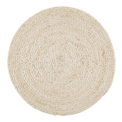 Noble house Maize beige rund bordstablett mått 38 cm