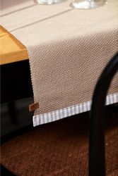 Noble house Sally beige bordslöpare mått 35 x 110 cm