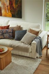 Noble house Bubbles beige kuddfodral sammet mått 45 x 45 cm