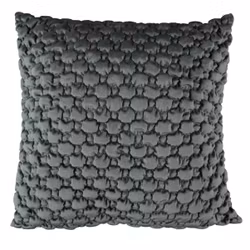 Noble house Bubbles grått kuddfodral sammet mått 45 x 45 cm