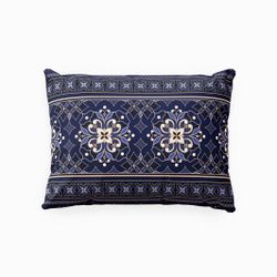 Floral blue blått örngott 50 x 60 cm indusia design
