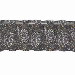 Grim mörkgrå gardinkappa öljetter Redlunds textil
