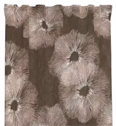 Fungus brunt/ljungfärgat gardinset multiband Redlunds textil