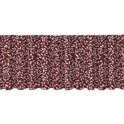 Little leaf röd multibandskappa metervara Redlunds textil