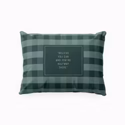 Checkers green grönt örngott 50 x 60 cm indusia design