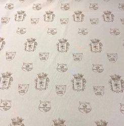 Albion metervara bomull vit/beige Boel & Jan