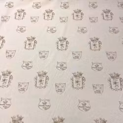Albion metervara bomull vit/beige Boel & Jan
