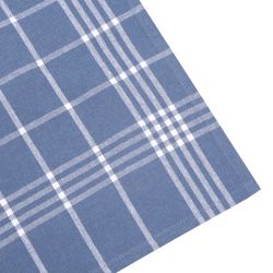 Classic textile blå och vitrutig kökshandduk återvunna textilier 50 x70 cm