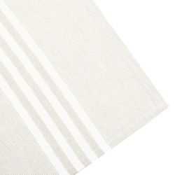 Classic textile linnefärgad vitrandig kökshandduk återvunna textilier 50 x70 cm