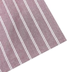 Classic textile vinröd vitrandig kökshandduk återvunna textilier 50 x70 cm