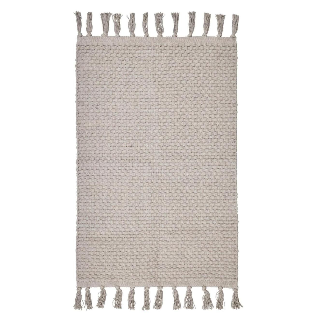 Boel & Jan Edith beige bomullsmatta mått 160 x 230 cm