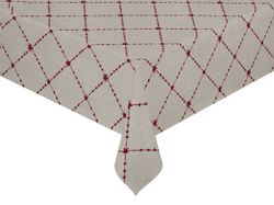 Julruta linnefärgad metervara vaxduk Redlunds textil