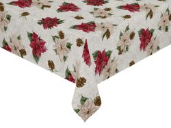 Julstjärna vit metervara vaxduk Redlunds textil