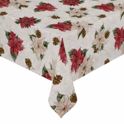 Julstjärna vit metervara vaxduk Redlunds textil