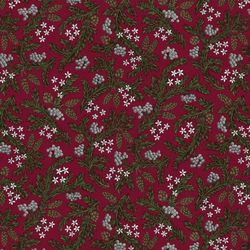 Julkvist röd vaxduk metervara Redlunds textil