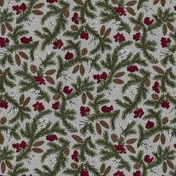 Julkvist grå vaxduk metervara Redlunds textil