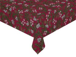 Julkvist röd vaxduk metervara Redlunds textil