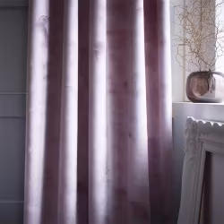 Sammet rosa gardinset multiband Redlunds textil