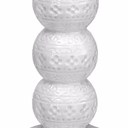 Orient Antik vit ljusstake Cult design höjd 14