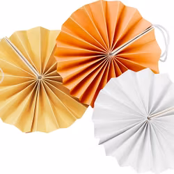 Cult design Veckat pynt vitt, aprikos, guld 3 pack