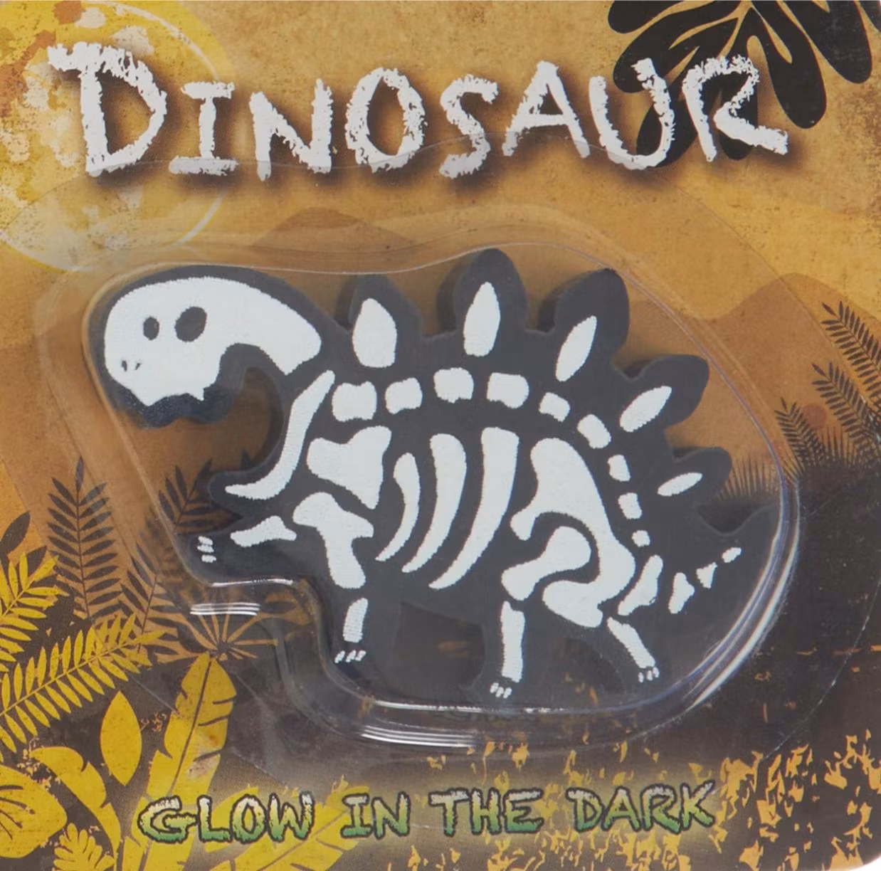 Dinosaur svart suddgummi Glow in the dark Pepper pot