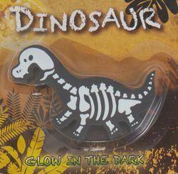 Dinosaur svart suddgummi Glow in the dark Pepper pot