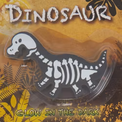 Dinosaur svart suddgummi Glow in the dark Pepper pot
