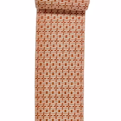 Stella smal offwhite/rost bordslöpare återvunna textilier i mått 15 x 140 cm Recycled by Wille