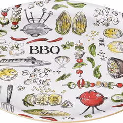 Cult design BBQ rund bricka