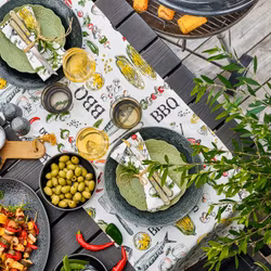 Cult design BBQ löpare mått 40 x 140 cm