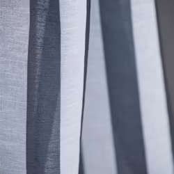 Noble House Doris stripe vitt grårandigt gardinset