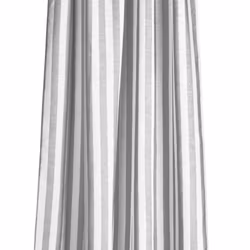 Noble House Doris stripe vitt grårandigt gardinset