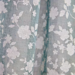 Noble House Saga LN Flower gardinset vita blommor grön