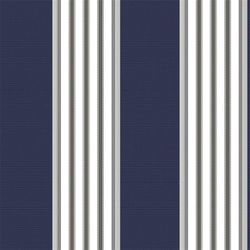 Jamaica marinblå randig markisväv Redlunds textil