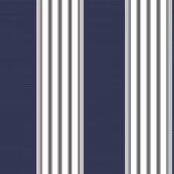 Jamaica marinblå randig markisväv Redlunds textil